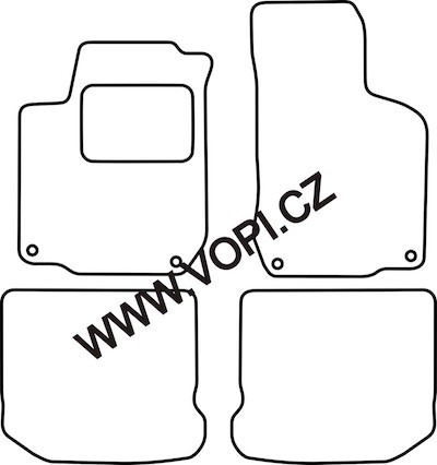 Autokoberce Volkswagen Beetle 1998 - 2011 Perfectfit (4928)